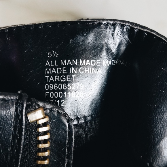 Black Moto Boots - Picture 2 of 4